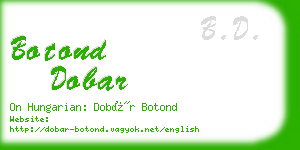 botond dobar business card